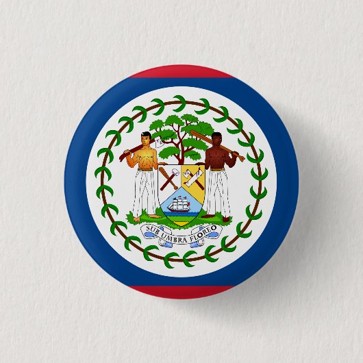 Belize-Flagge Button (Vorderseite)