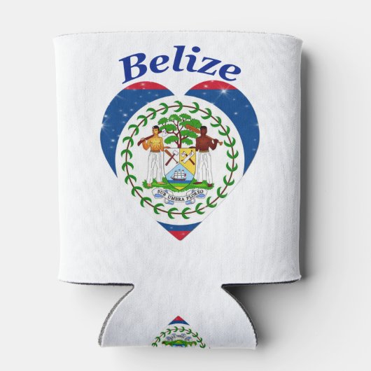 Belize-Flagge Dosenkühler (Rückseite)