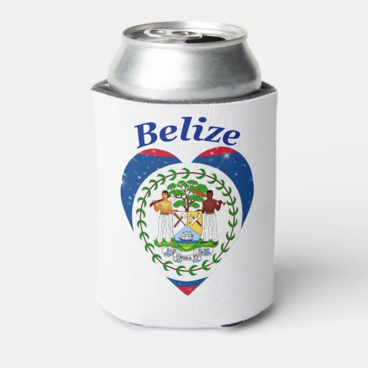 Belize-Flagge Dosenkühler (Kanne Rückseite)
