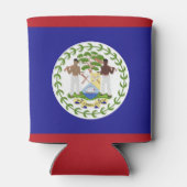 Belize-Flagge Dosenkühler (Rückseite)