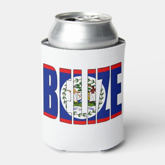 Belize-Flagge Dosenkühler (Kanne Vorderseite)