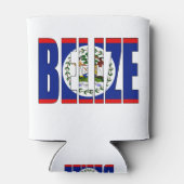 Belize-Flagge Dosenkühler (Rückseite)