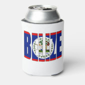 Belize-Flagge Dosenkühler (Kanne Rückseite)