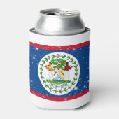 Belize-Flagge Dosenkühler (Kanne Vorderseite)