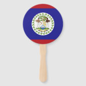 Belize-Flagge Fächer (Rückseite)