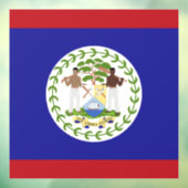 Belize-Flagge Fensteraufkleber (Blatt 3)