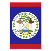 Belize-Flagge Fotodruck (Vorne)