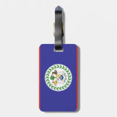 Belize-Flagge Gepäckanhänger (Rückseite vertikal)