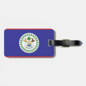 Belize-Flagge Gepäckanhänger (Rückseite horizontal)
