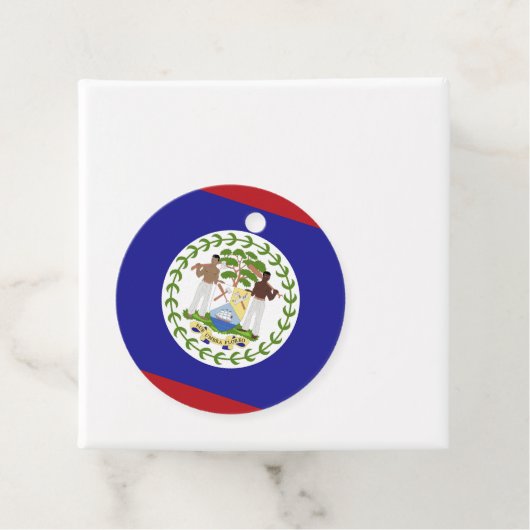 Belize-Flagge Geschenkanhänger (Beispiel)