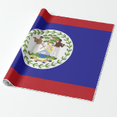 Belize-Flagge Geschenkpapier (Ungerollt)