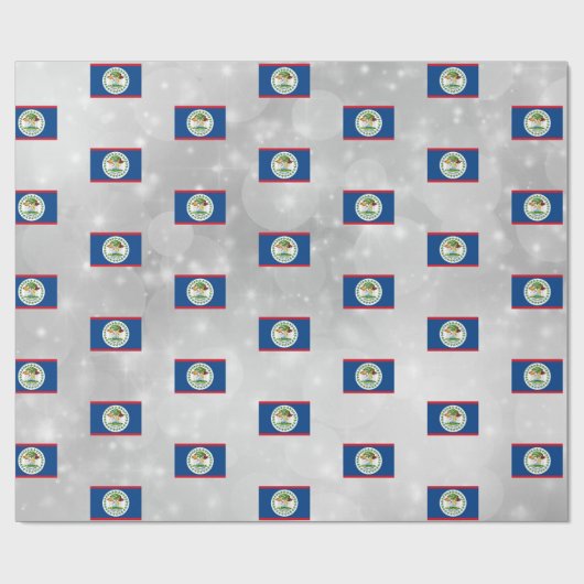 Belize-Flagge Geschenkpapier (Flach)