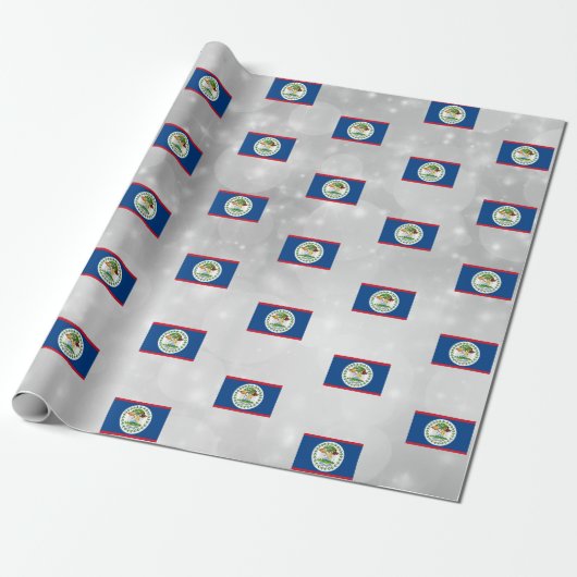 Belize-Flagge Geschenkpapier (Ungerollt)