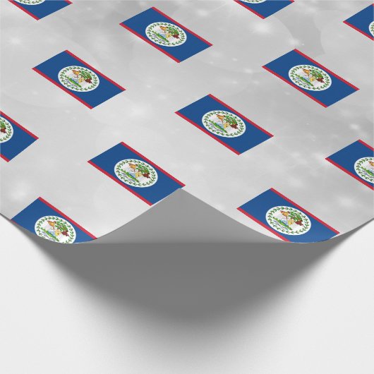 Belize-Flagge Geschenkpapier (Ecke)