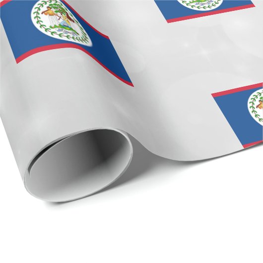 Belize-Flagge Geschenkpapier (Rolleneckpunkt)