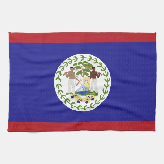 Belize-Flagge Geschirrtuch (Horizontal)