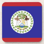 Belize-Flagge Getränkeuntersetzer (Vorderseite)