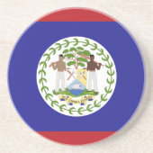 Belize-Flagge Getränkeuntersetzer (Vorne)