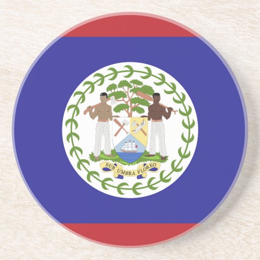 Belize-Flagge Getränkeuntersetzer (Vorne)