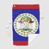 Belize-Flagge Golfhandtuch (Insitu)