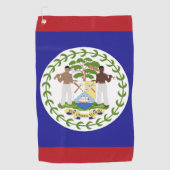 Belize-Flagge Golfhandtuch (Vorderseite)
