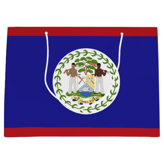 Belize-Flagge Große Geschenktüte (Vorderseite)