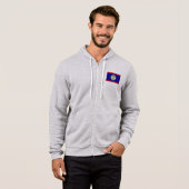 Belize-Flagge Hoodie (Vorne ganz)