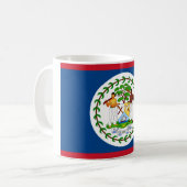 Belize-Flagge Kaffeetasse (Vorderseite Links)