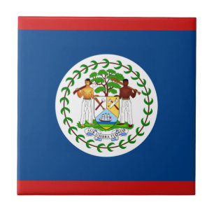 Belize-Flagge Keramikfliese