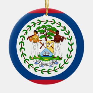 Belize-Flagge Keramikornament