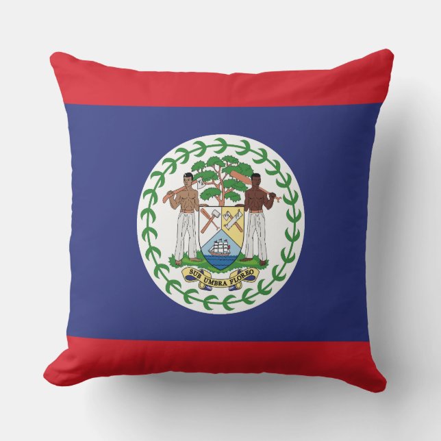 Belize-Flagge Kissen (Vorderseite)
