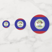 Belize-Flagge Konfetti (Rückseiten)
