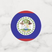 Belize-Flagge Konfetti (Klein Vorderseite)