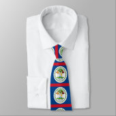 Belize-Flagge Krawatte (Gebunden)