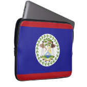 Belize-Flagge Laptopschutzhülle (Vorne Rechts)