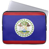 Belize-Flagge Laptopschutzhülle (Vorderseite)