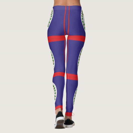 Belize-Flagge Leggings (Rückseite)