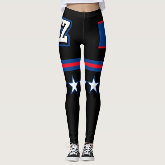 Belize-Flagge Leggings (Vorderseite)