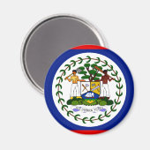 Belize-Flagge Magnet (Vorderseite/Rückseite)