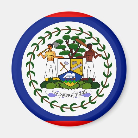 Belize-Flagge Magnet (Vorne)