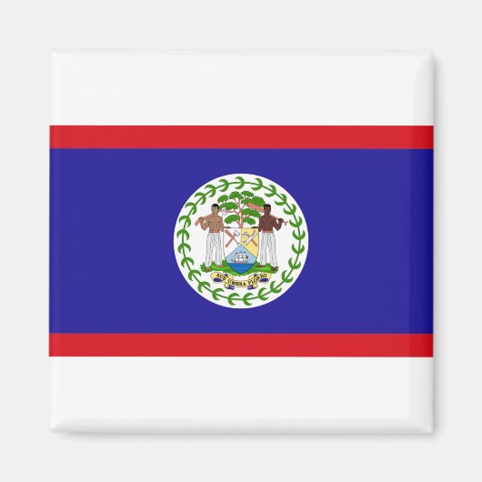 Belize-Flagge Magnet (Vorne)