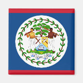 Belize-Flagge Magnet (Vorne)