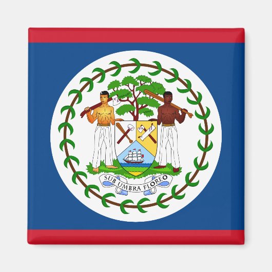 Belize-Flagge Magnet (Vorne)