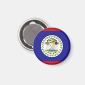 Belize-Flagge Magnet (Vorderseite/Rückseite)