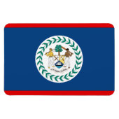 Belize-Flagge Magnet (Horizontal)