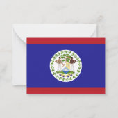Belize-Flagge Mitteilungskarte (Vorderseite)