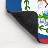 Belize-Flagge Mousepad (Ecke)