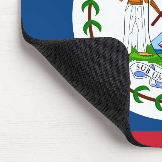 Belize-Flagge Mousepad (Ecke)