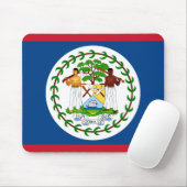 Belize-Flagge Mousepad (Mit Mouse)
