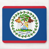 Belize-Flagge Mousepad (Vorne)